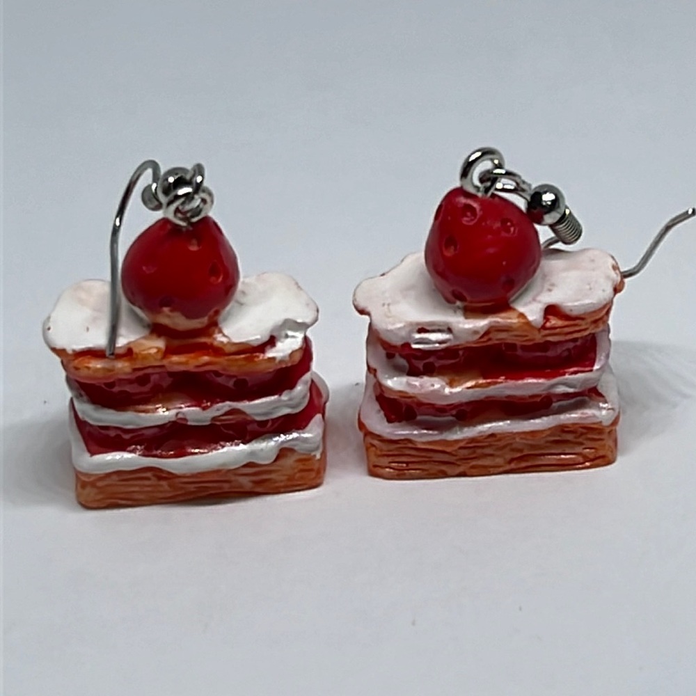 Earrings Strawberry Shortcake Cute Kawaii